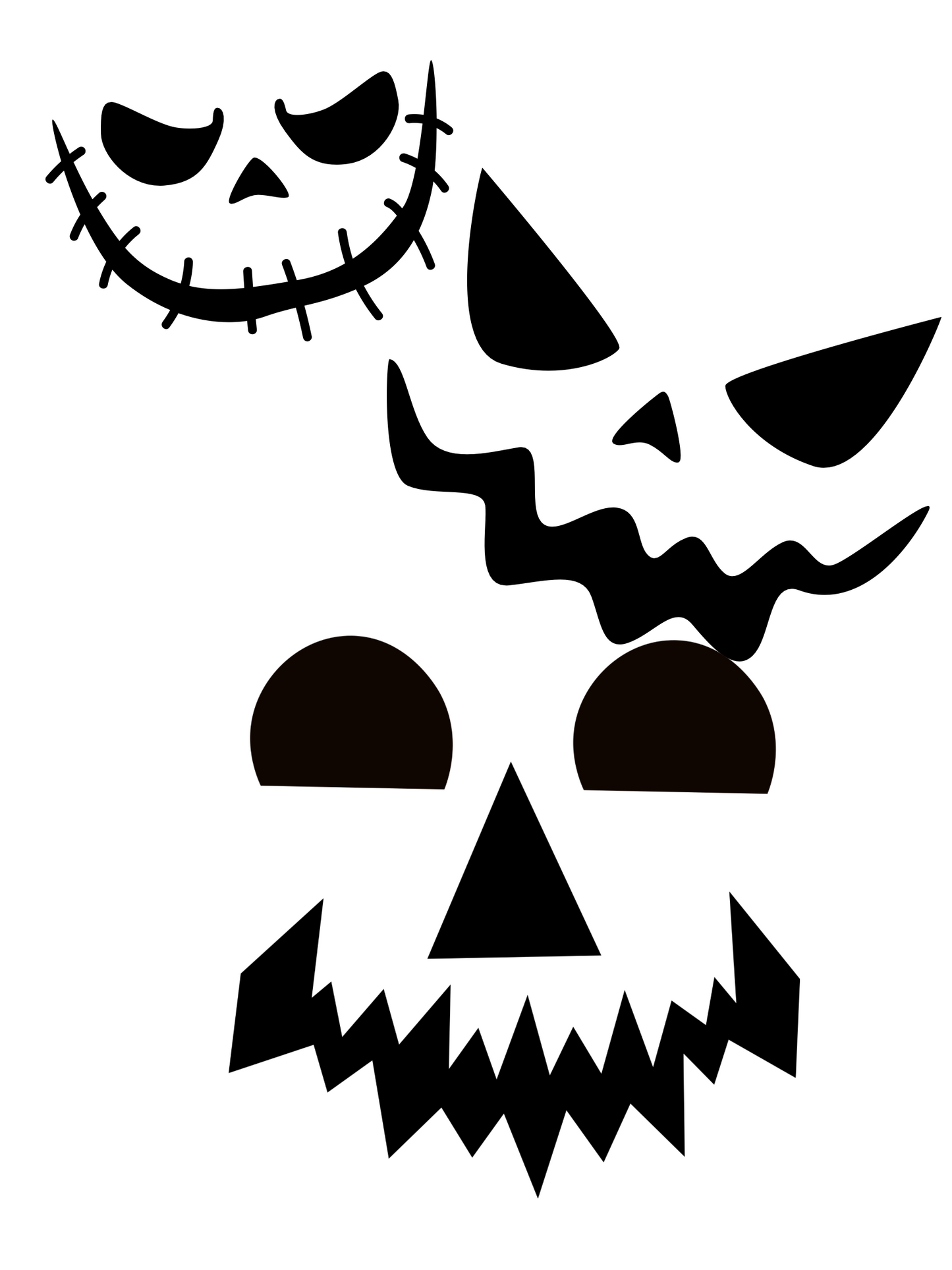 Scary time faces edible