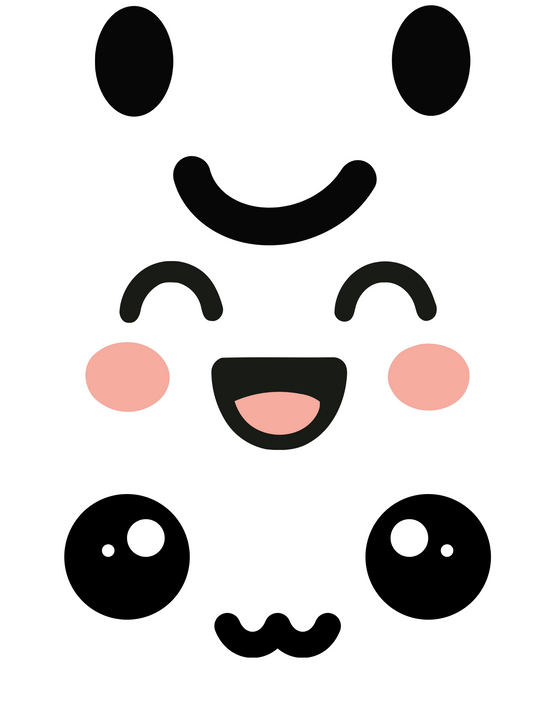 Any character simple face edible