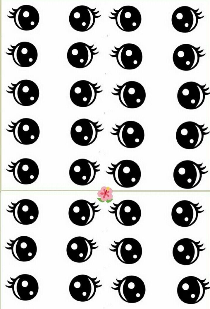 Edible eyes (16) 2 sheets