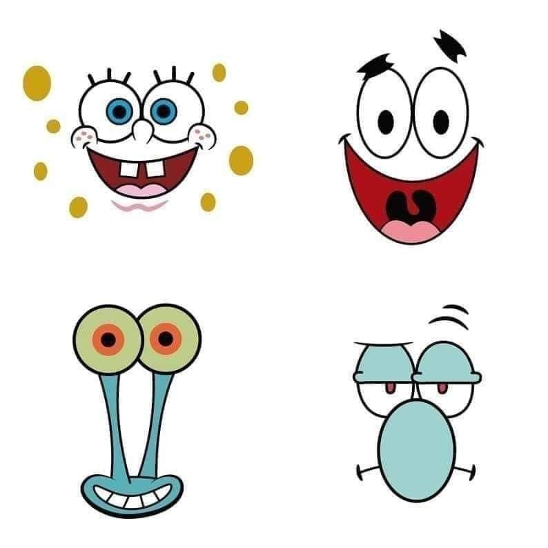 SpongeBob pack all characters edible large - makes 16 characters