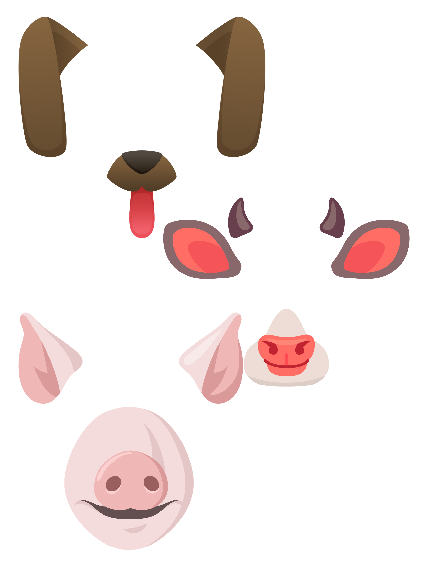 Animal horns, ears, mouth edible