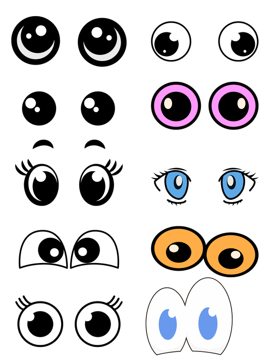 Edible character eyes pack of 10